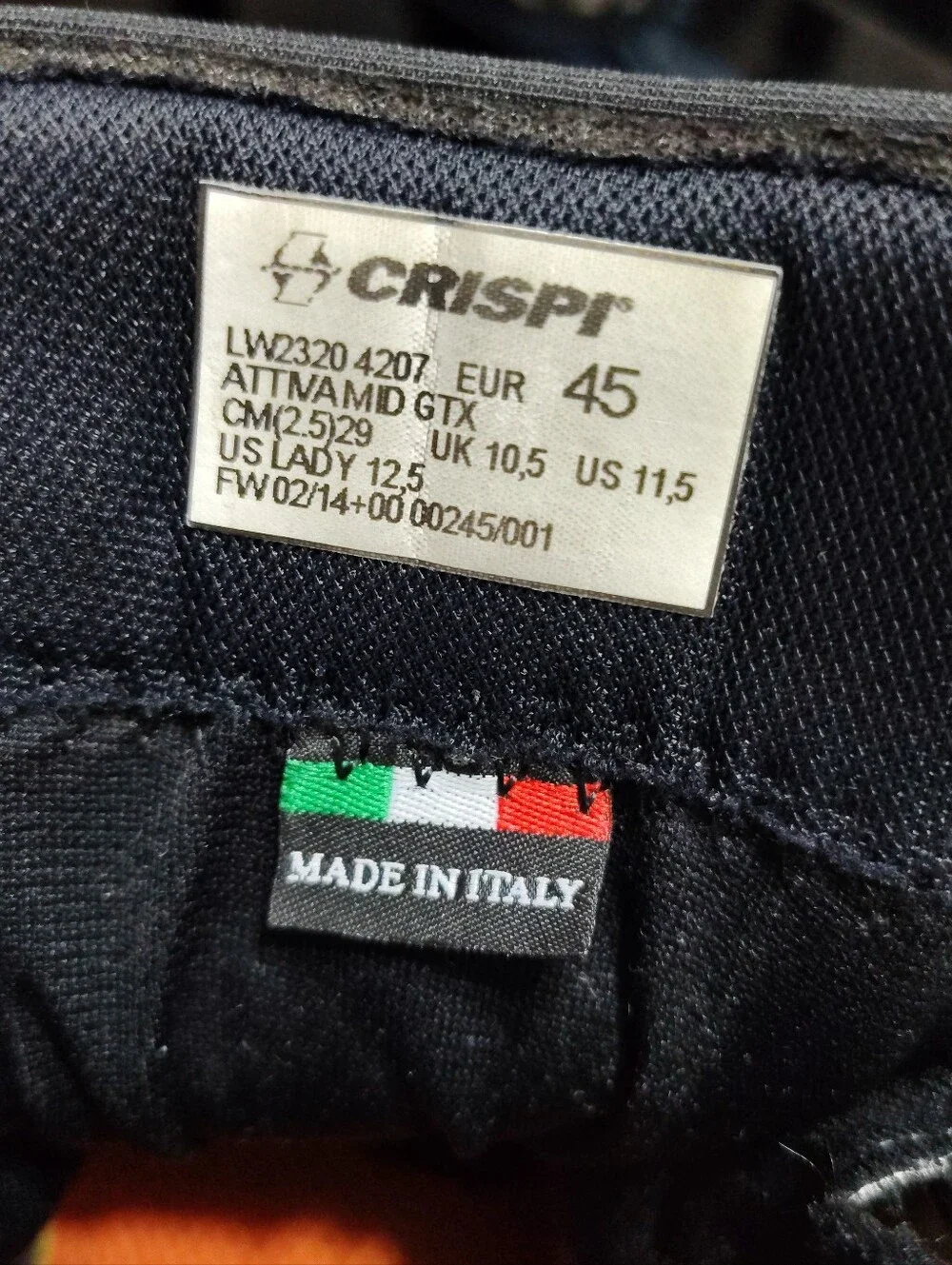 Crispi Attiva Mid GTX, Men's # 11.5 US Boots